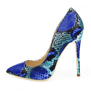 Miluoro Snake Printing Women High Heels Fashion Party Wedding Sexy Pumps Shoes